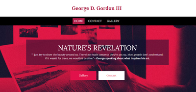 Artist Gordon Sets Up His New Website